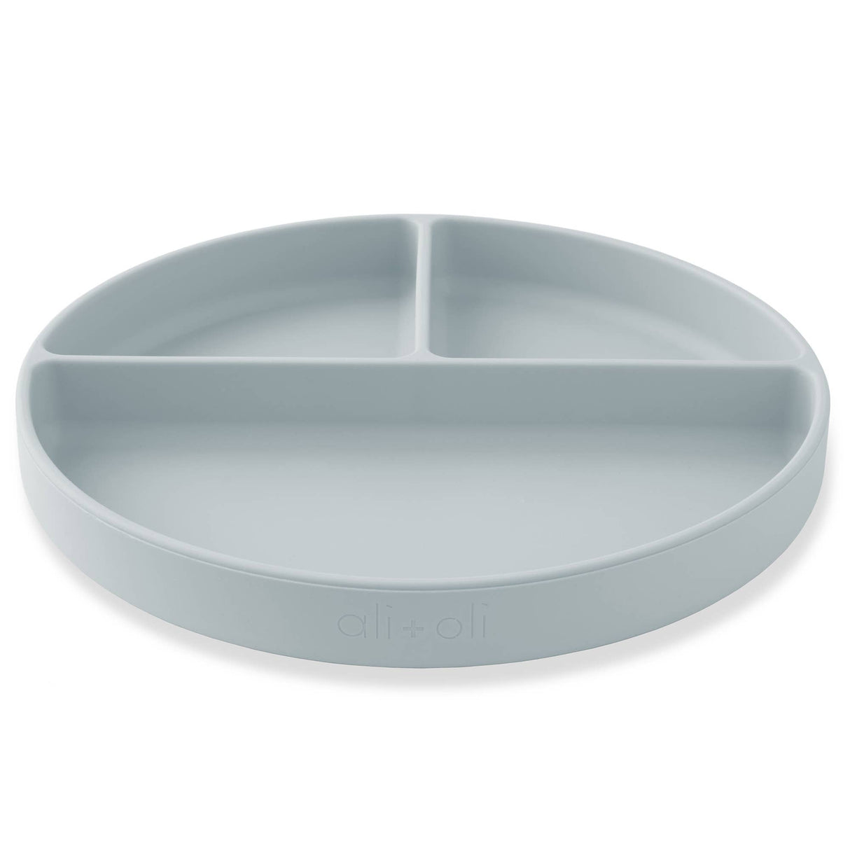 Baby Plate with Suction and Divided Portions (Sky)