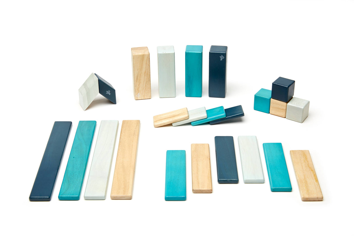 24 Piece Magnetic Wooden Block Set