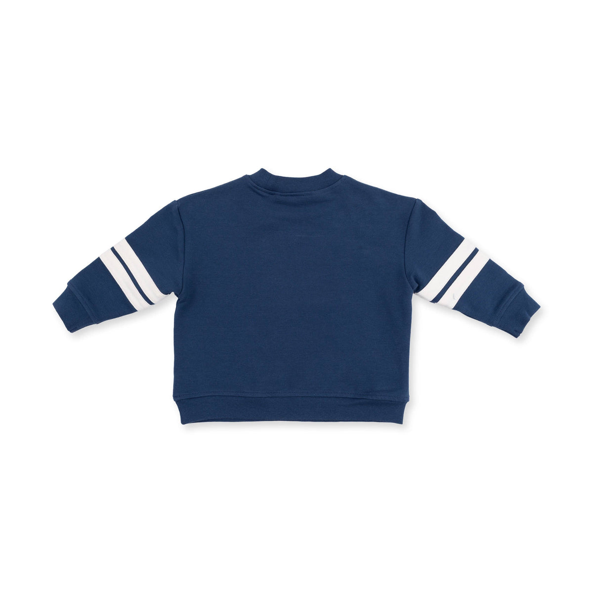 Football Helmets - Drop Sleeve Sweatshirt with Varsity Stripes Maroon Helmet