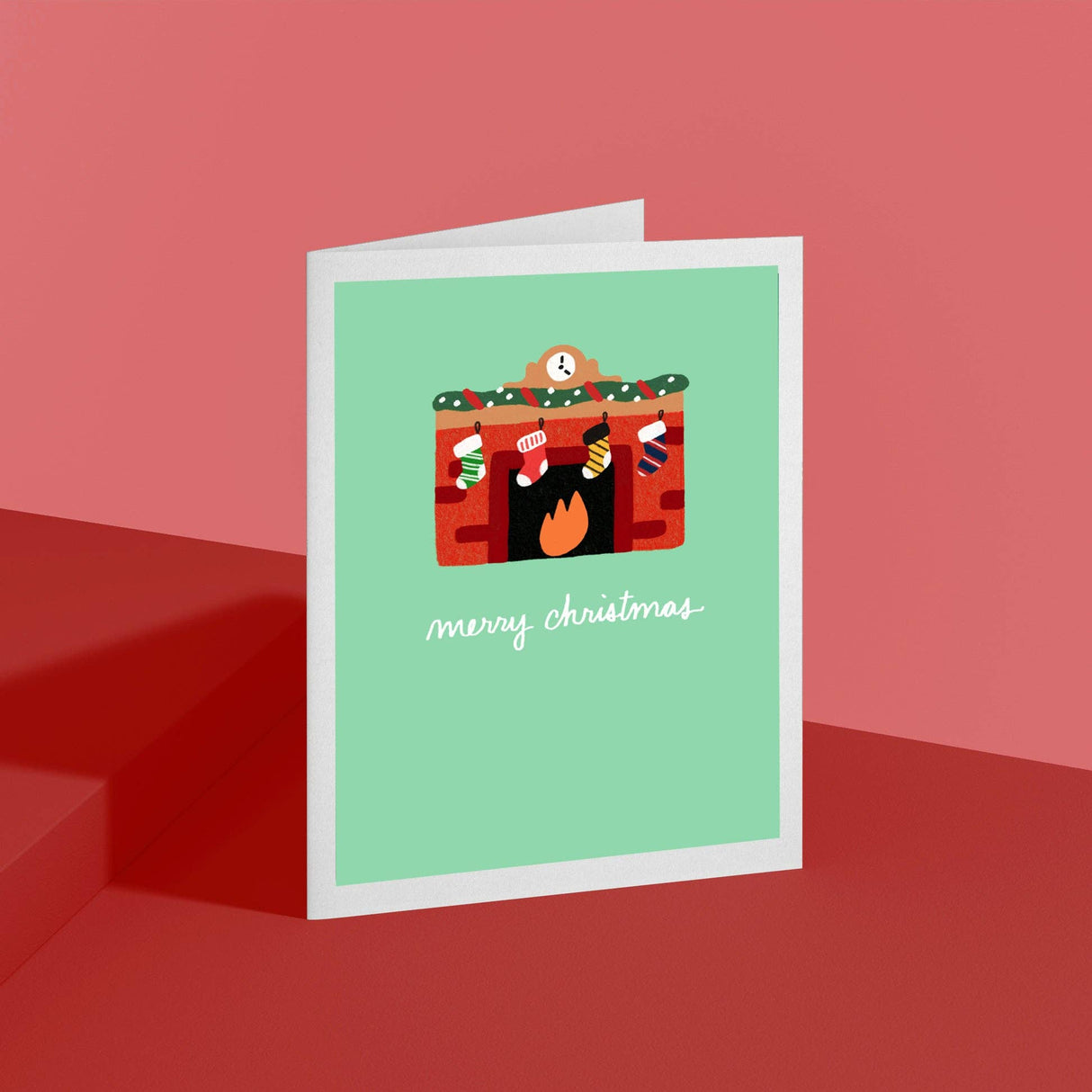 Boston Sports Stockings Holiday Card