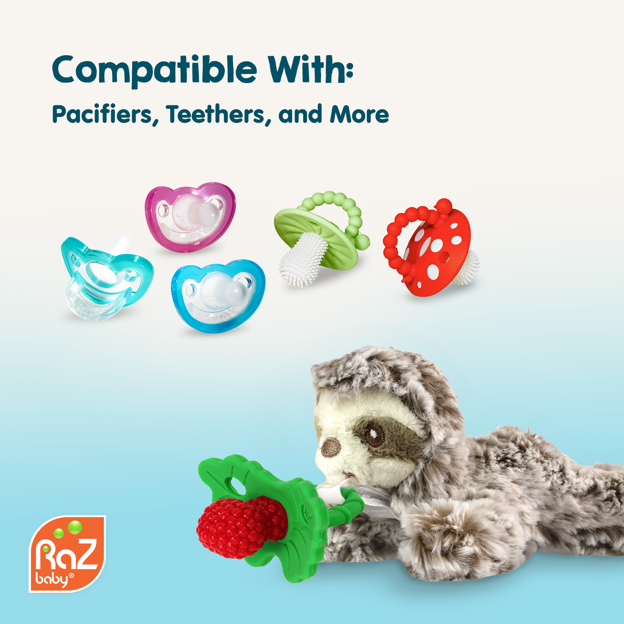 RaZbuddy Kiki Koala Paci/Teether Holder