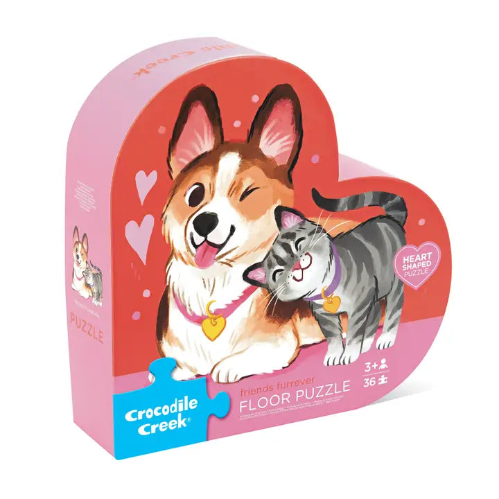 36-piece kids’ puzzle featuring cute animal friends from the Friends Furrever collection