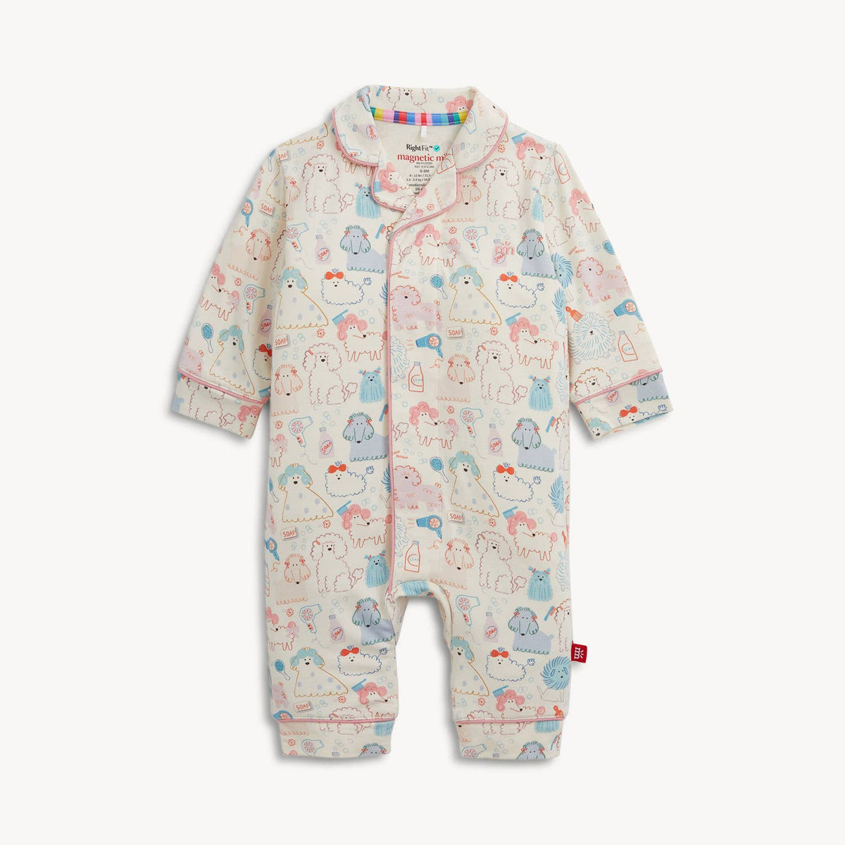 POODLE PAWLOR RF ROMPER W PIPING