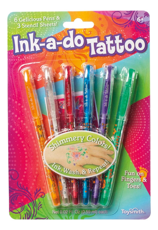 Ink-a-Do Tattoo Gel Pens - Set of 6