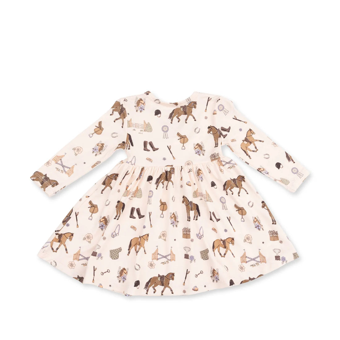 Pretty Equestrian - Twirly Long Sleeve Dress