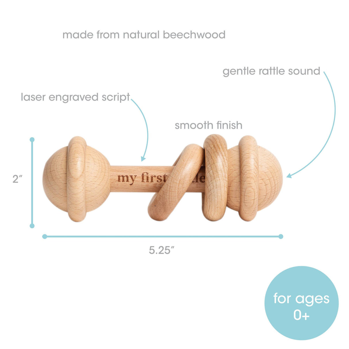 Baby’s First Rattle, Kids Montessori Toys