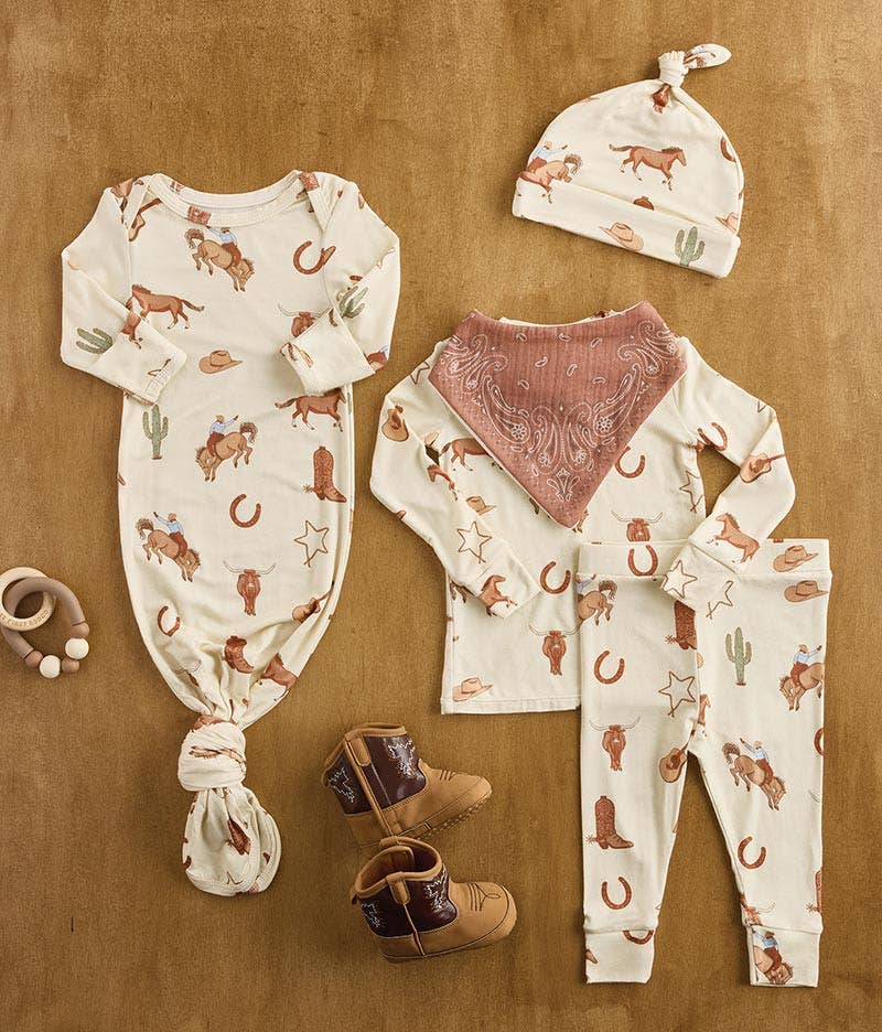 Cowboy Boots - Brown + Tan