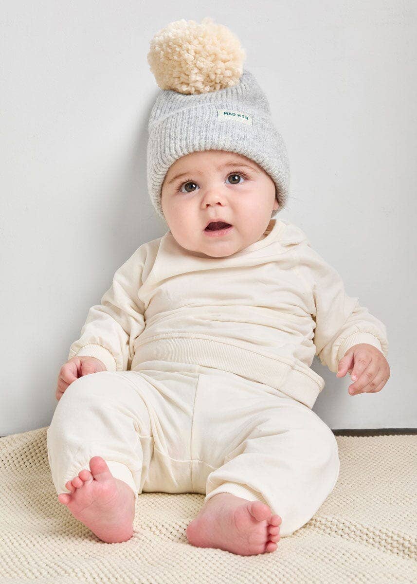 MAD HTR Heather Knit Beanie - Infant - Heather Grey