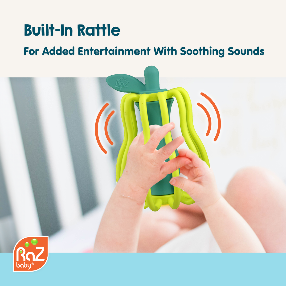 RaZ-Apple Teether & Rattle Toy