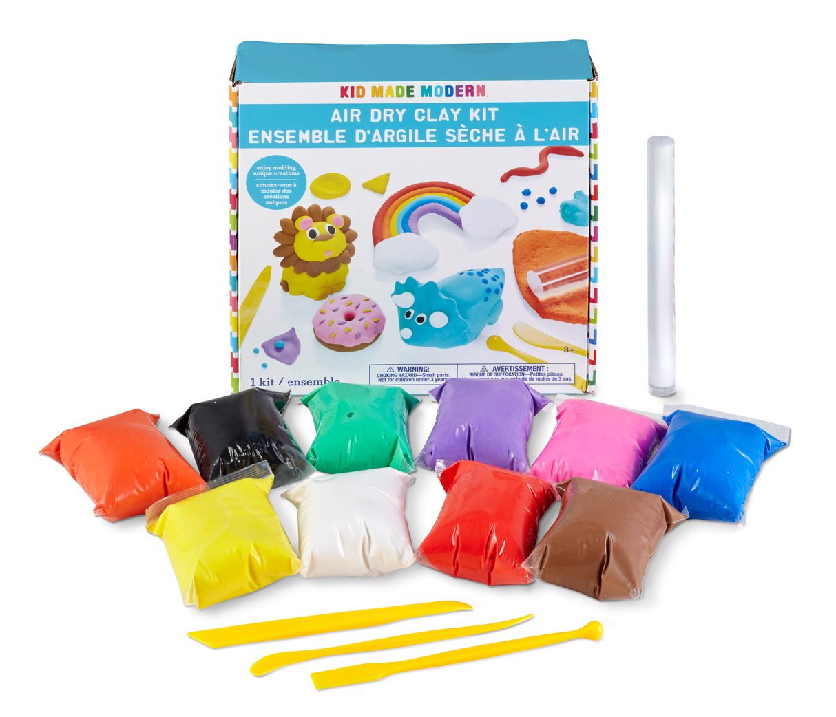 Kids’ air dry clay set for creative modeling and crafting