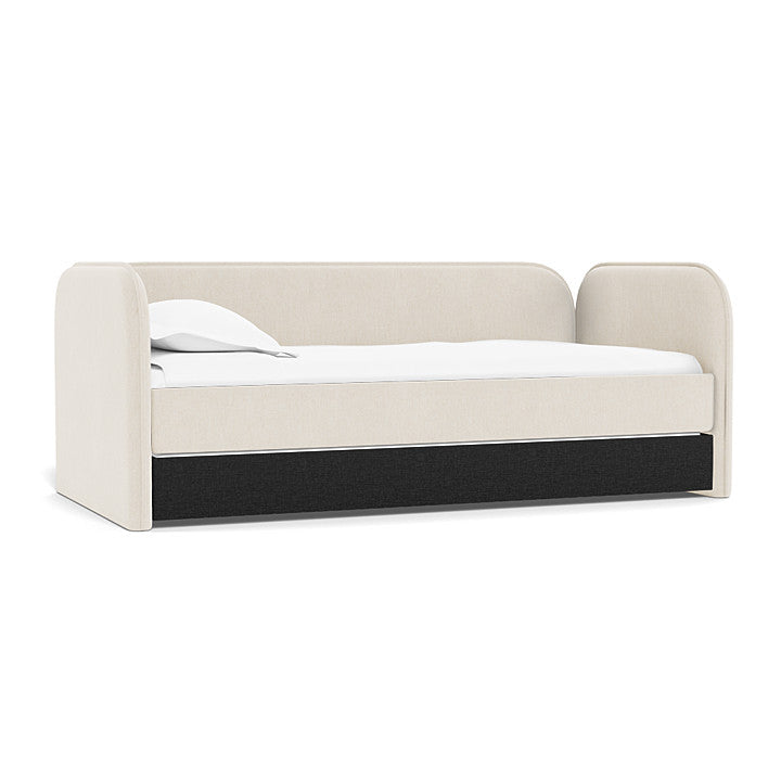 Black Heathered Trundle Fabric (Performance Heathered)