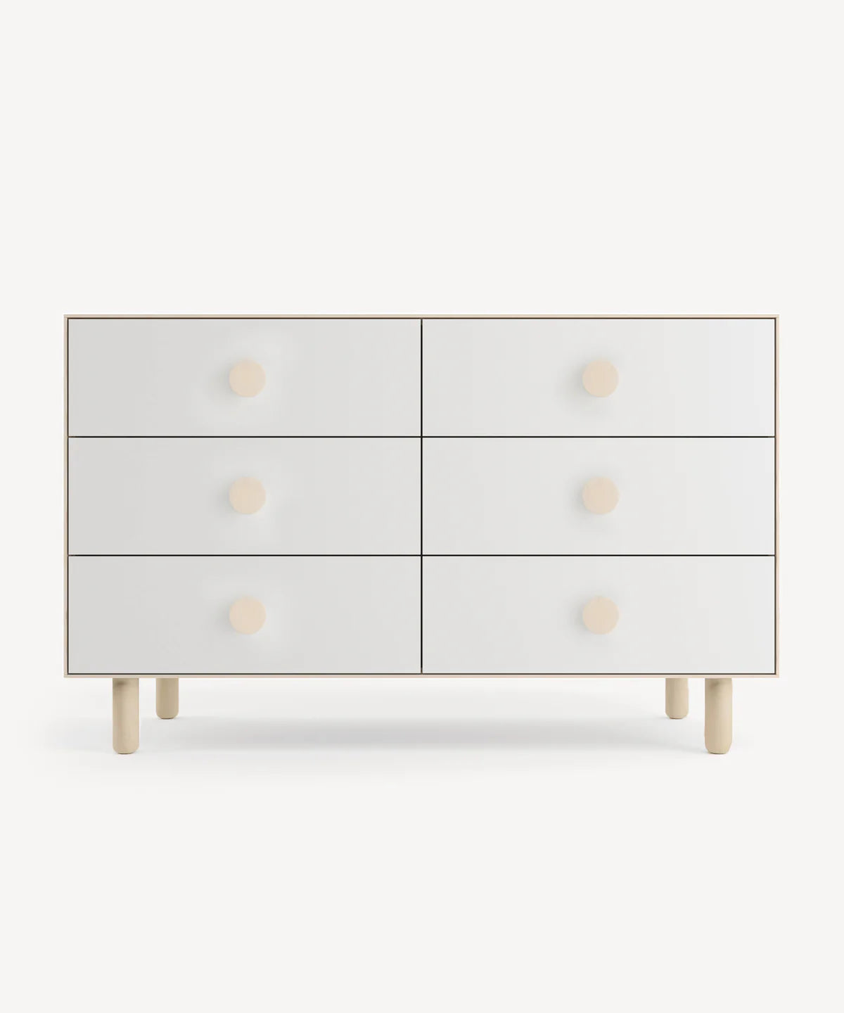 6 Drawer Dresser - Dot - Birch