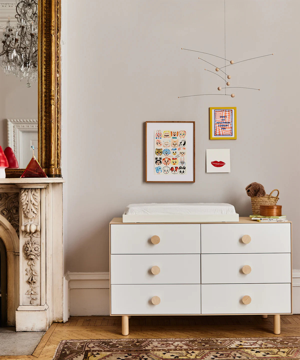 6 Drawer Dresser - Dot - Birch