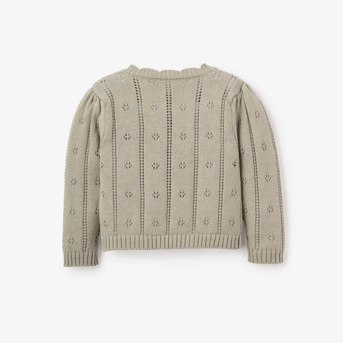 Sage Pointelle Cardigan