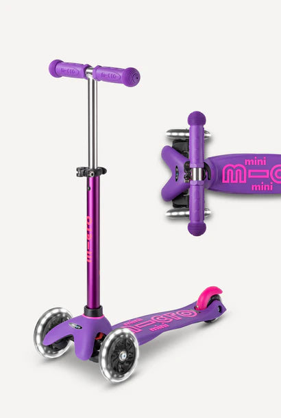 Micro Kickboard Mini Delux LED Foldable Scooter