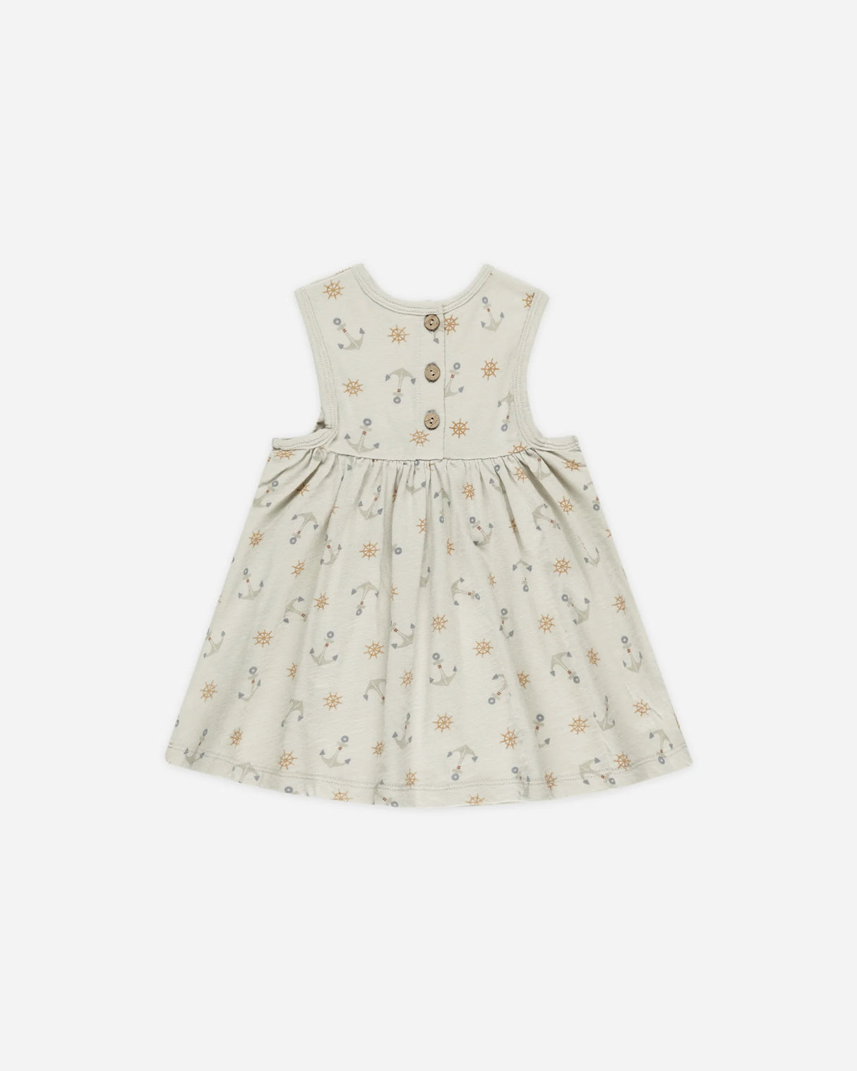 Layla dress with anchors print, lightweight and perfect for summer