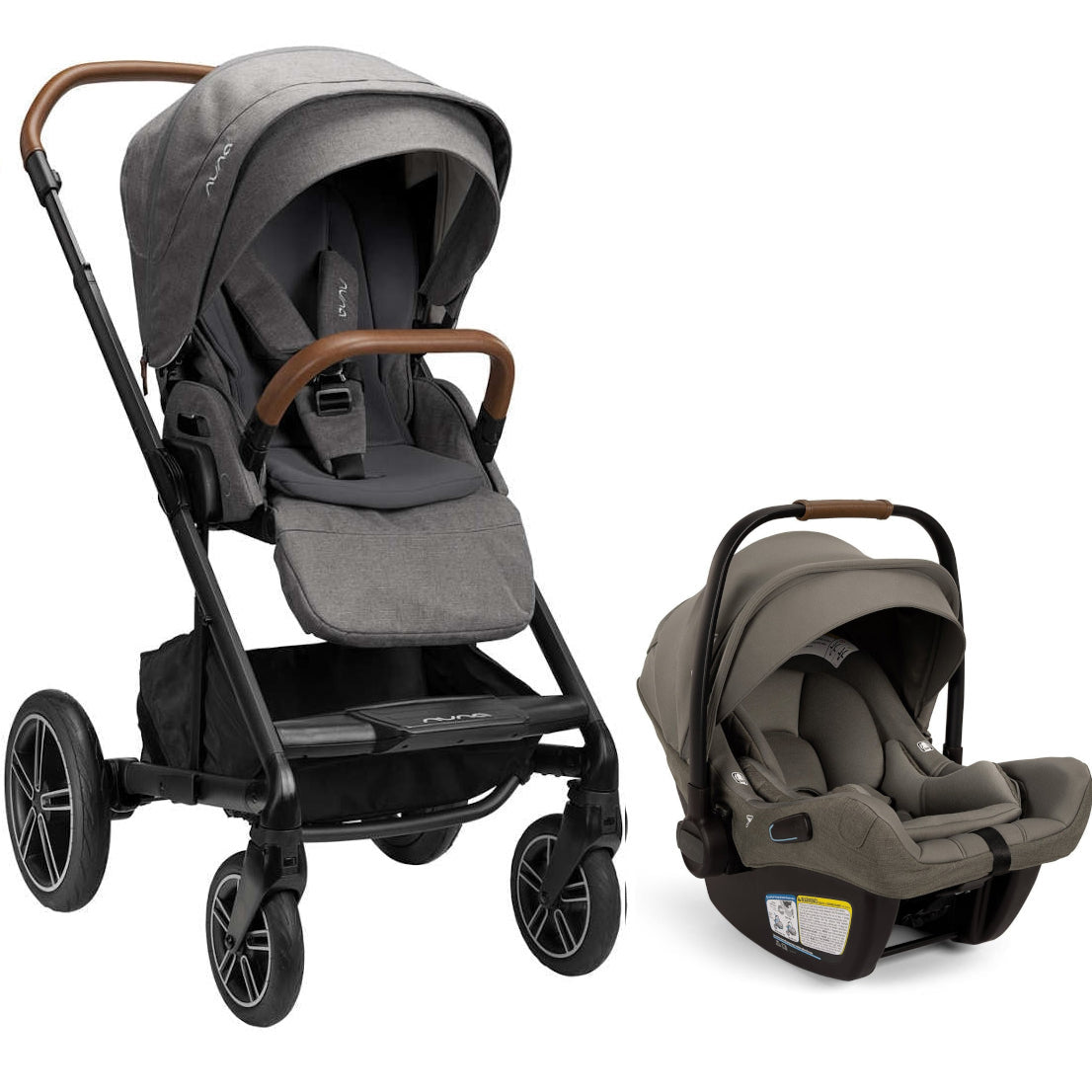 Nuna MIXX Next Stroller + PIPA Aire RX Infant Car Seat Travel System