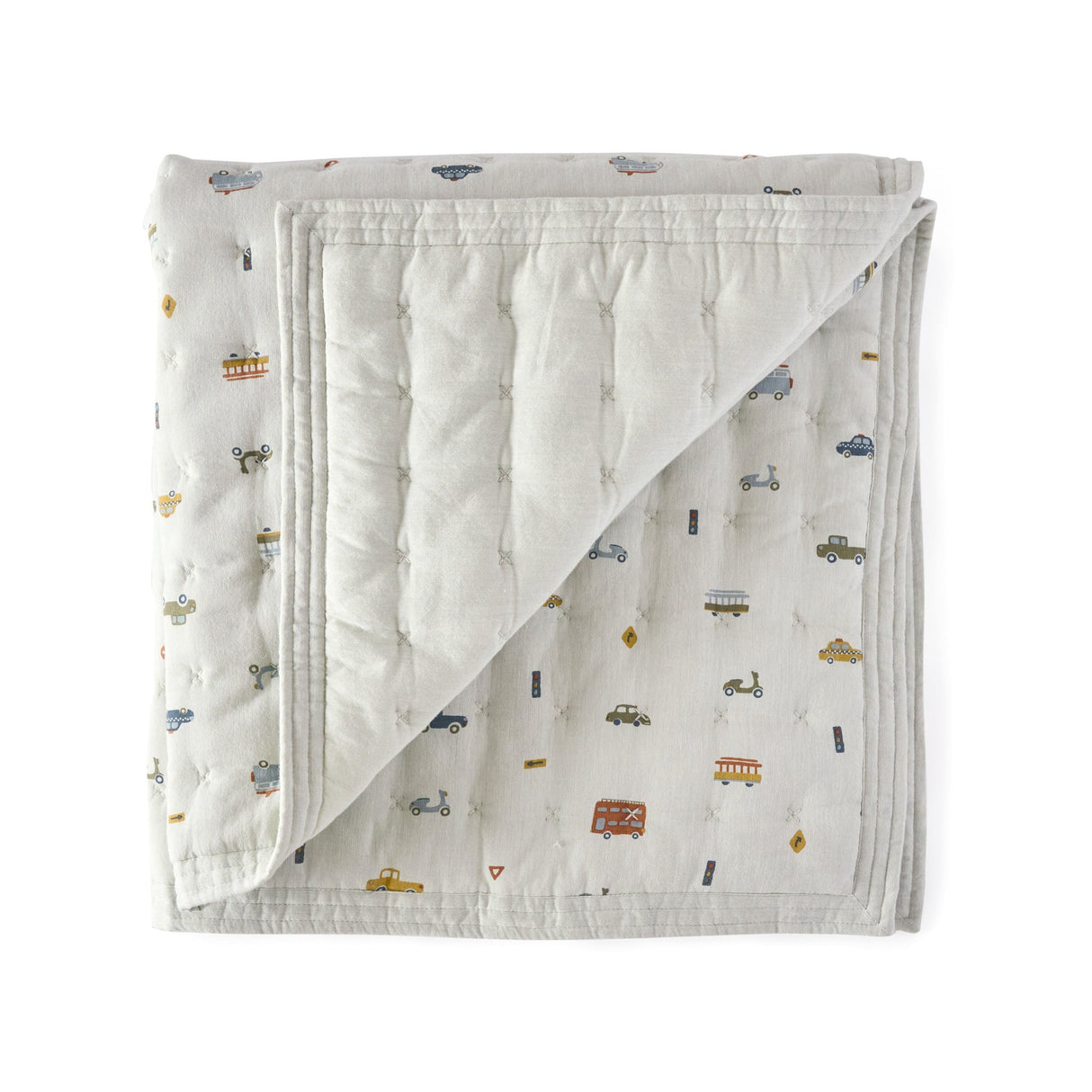 Pehr quilted chambray baby blanket, soft and cozy, perfect for year-round use