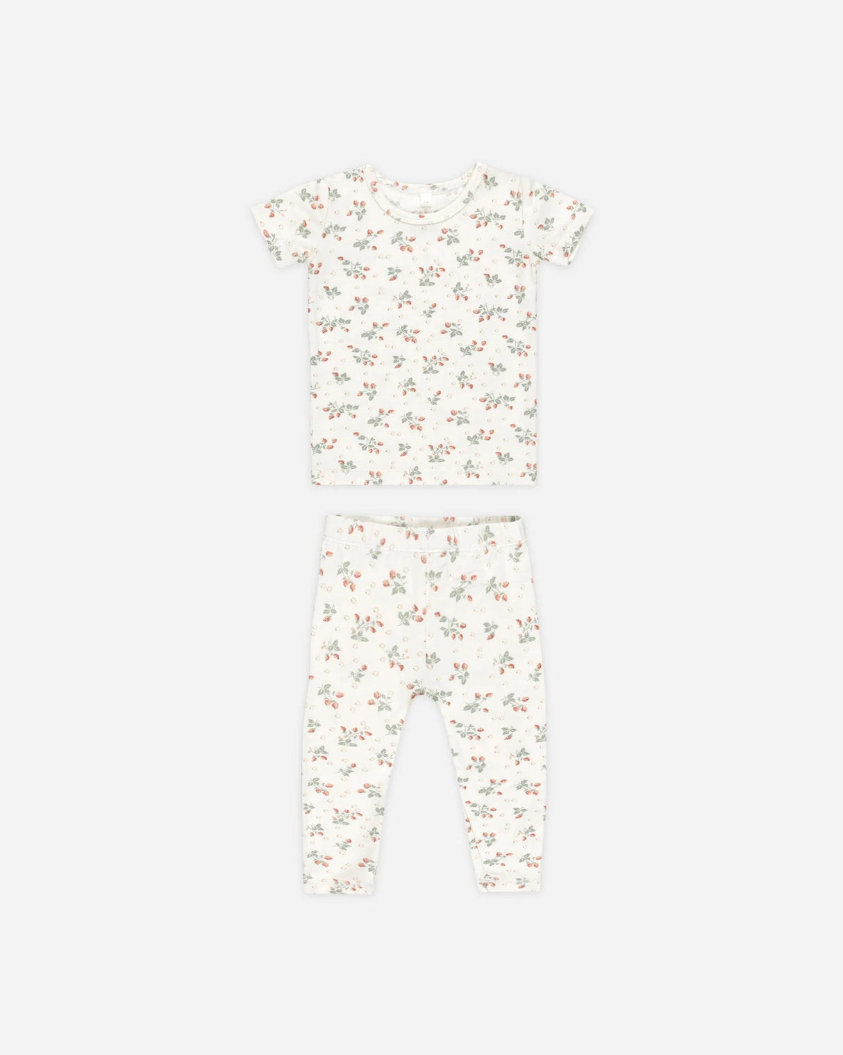 Bamboo Short Sleeve Pajama Set || Strawberries
