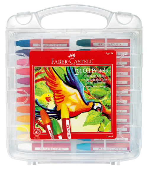 24 Oil Pastels in Storage Case