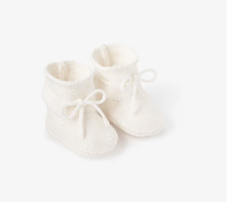 Garter Knit Baby Booties