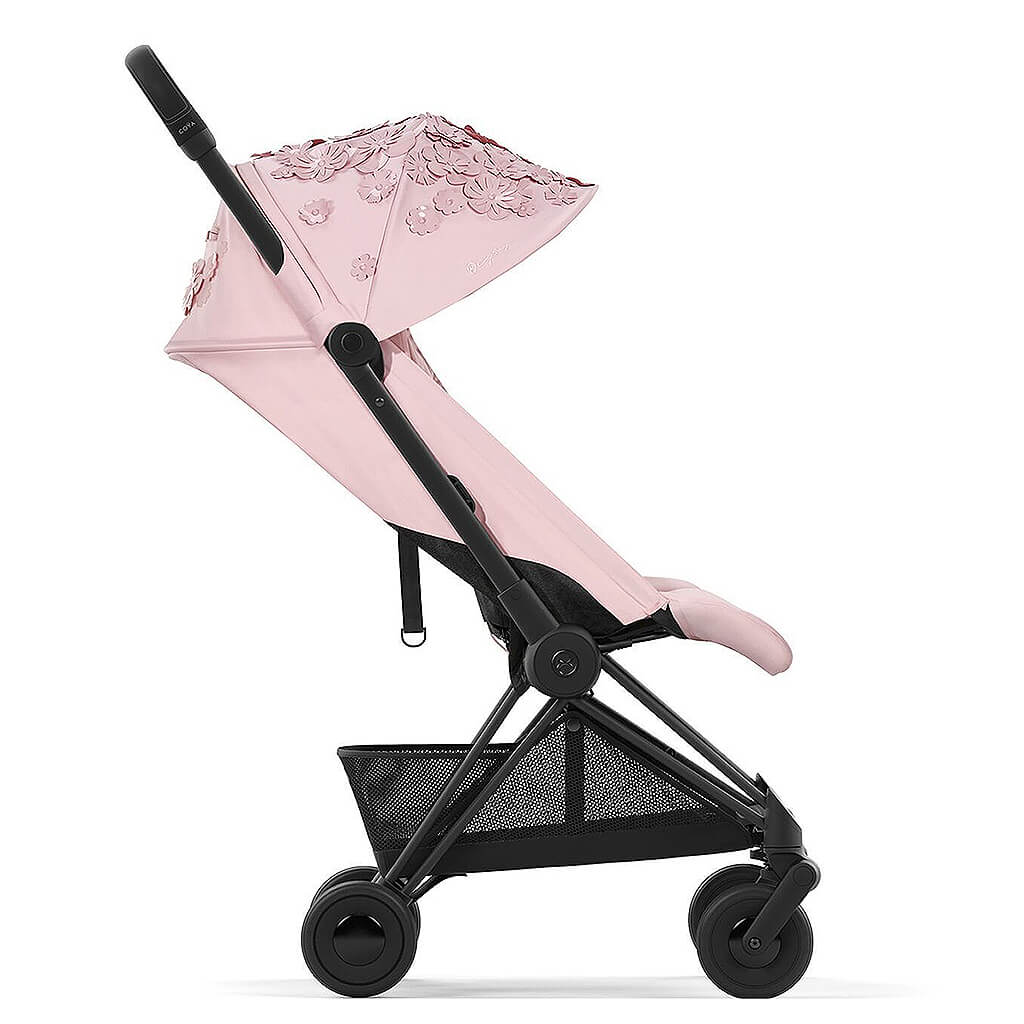 COYA Compact Lightweight Stroller | Travel Ready Stroller - Simply Flowers Pale Blush
