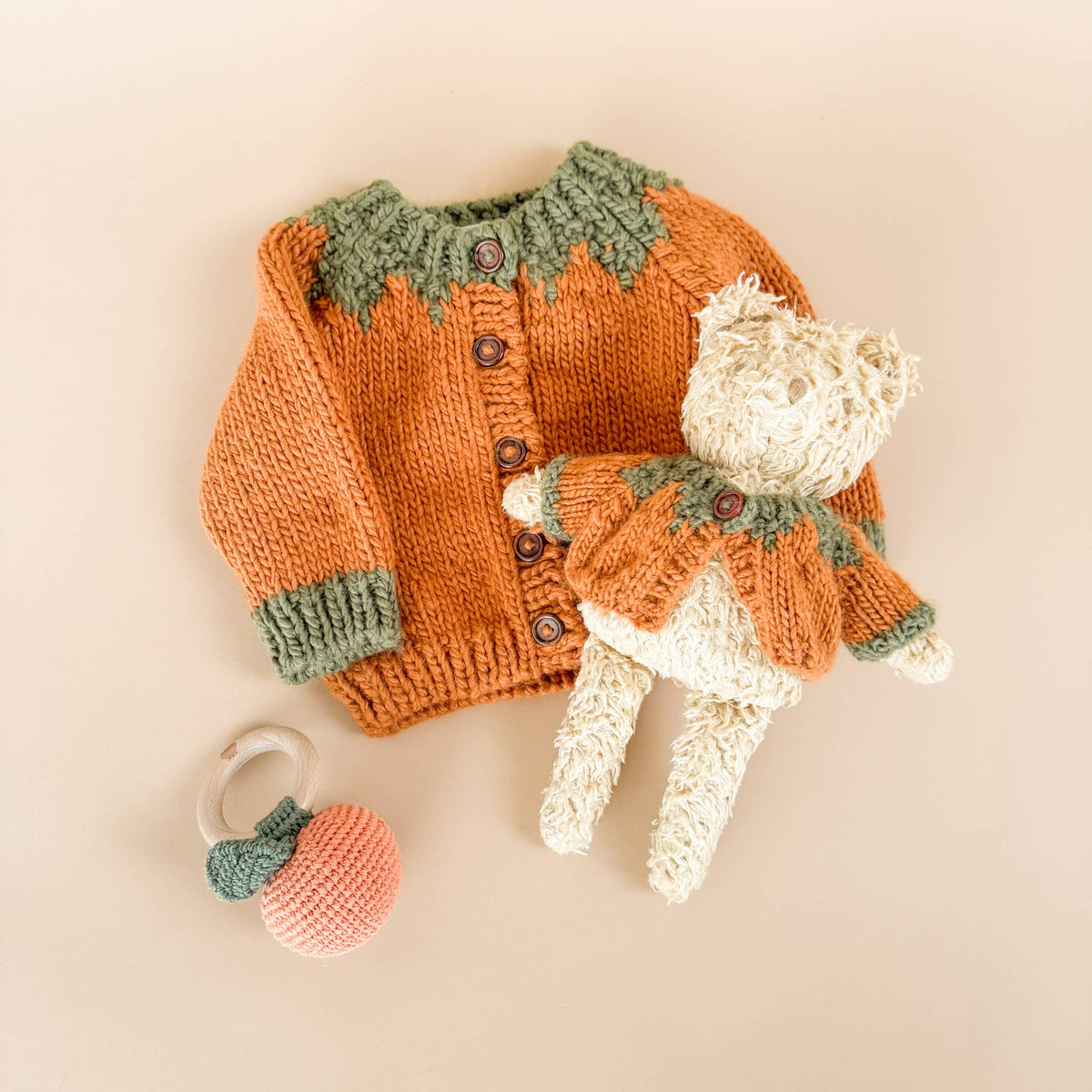Pumpkin Cardigan Baby Kid Fall Thanksgiving Fall Winter