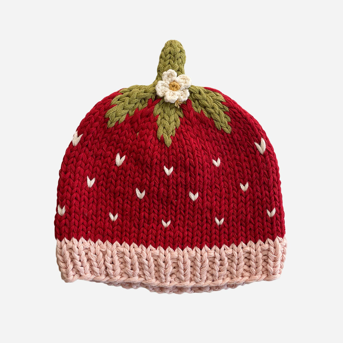 Cotton Addie Strawberry Beanie Baby Hat Gift