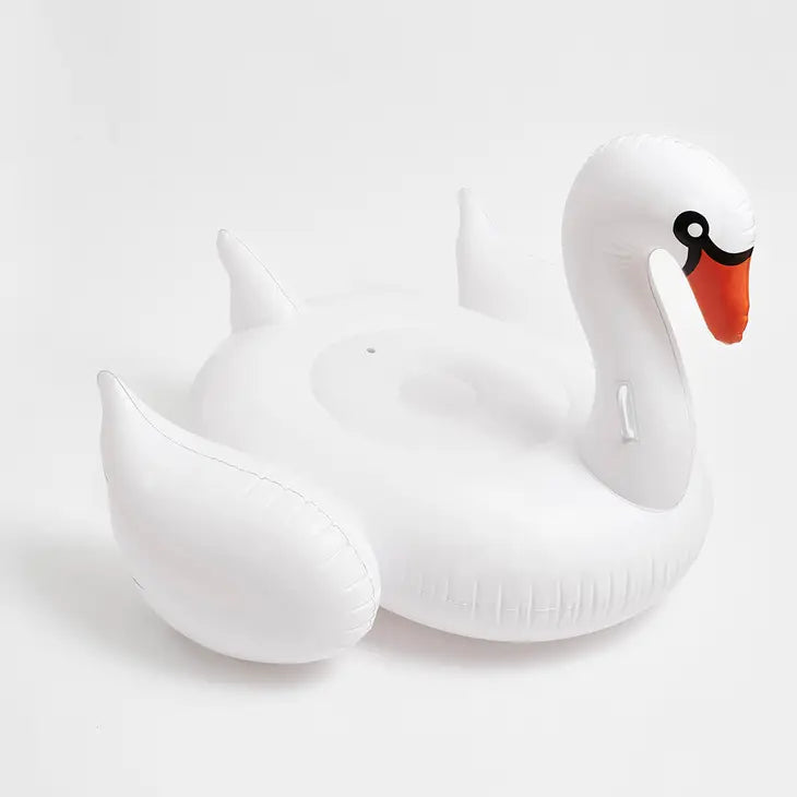 Luxe Ride-On Pool Float Swan