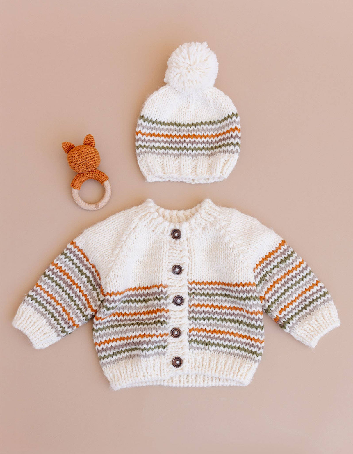 Woodland Stripe Hat Baby Kid Fall Back to School Matching