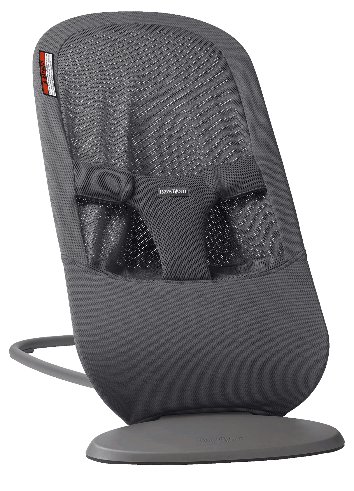 BabyBjorn Bouncer Begin in Dark Gray airy mesh