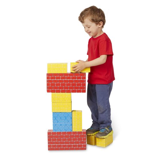 Melissa & Doug Jumbo Cardboard Blocks 24ct - Tadpole