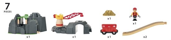 Brio Crane & Mountain Tunnel - Tadpole