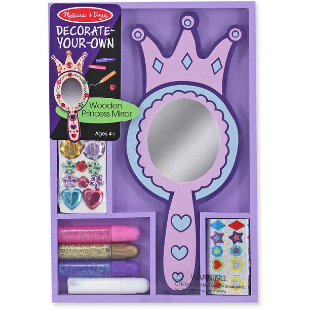 Decorate-Your-Own Wooden Princess Mirror