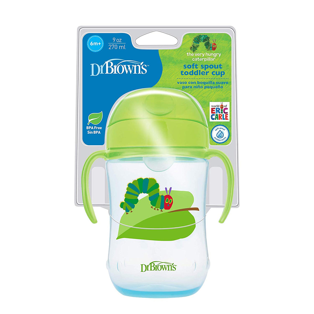 Dr. Brown's Eric Carle Soft Spout Transition Cup Green - Tadpole