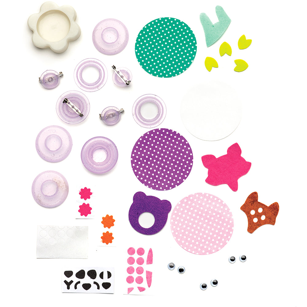 Creativity For Kids Mini Kit Animal Buttons - Tadpole