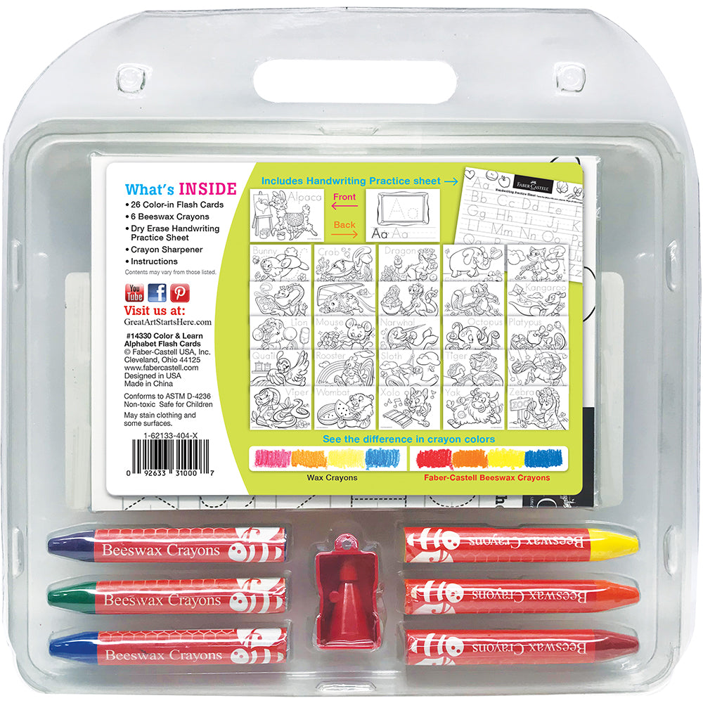 Faber Castell Color & Learn Alphabet Flash Cards - Tadpole