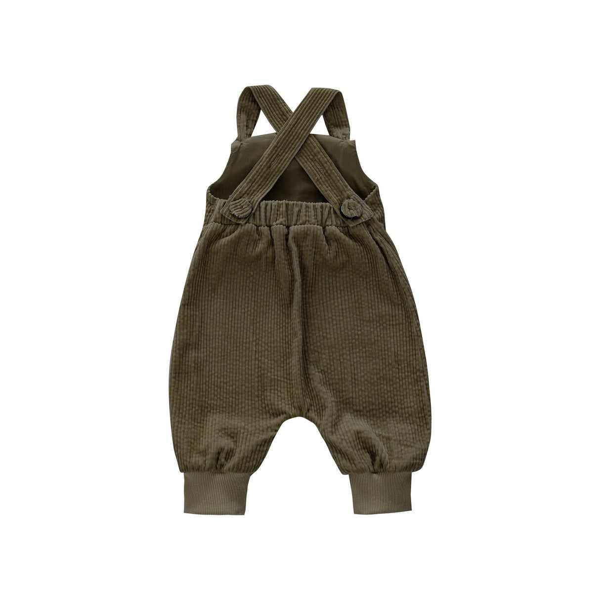 Baby Corduroy Dungares - Olive - Tadpole
