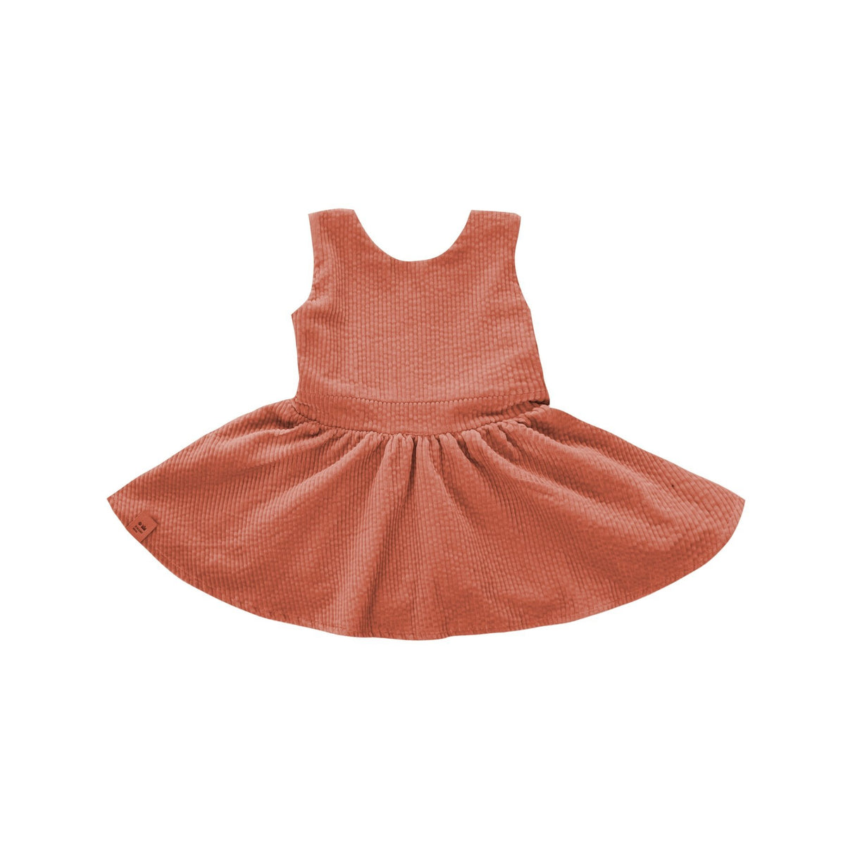Baby Corduroy Pinafore Dress - Coral - Tadpole
