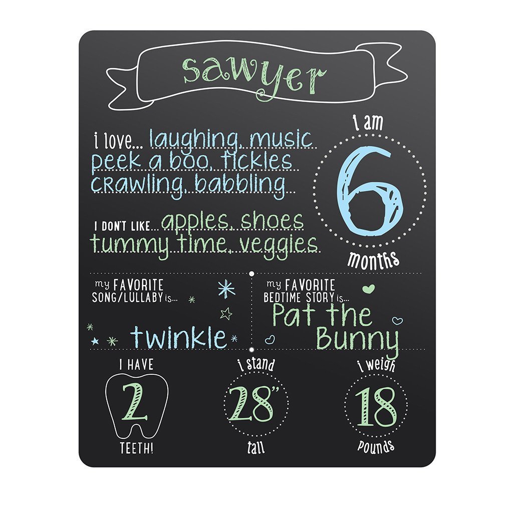 Baby Highlights Photo Sharing Chalkboard - Tadpole
