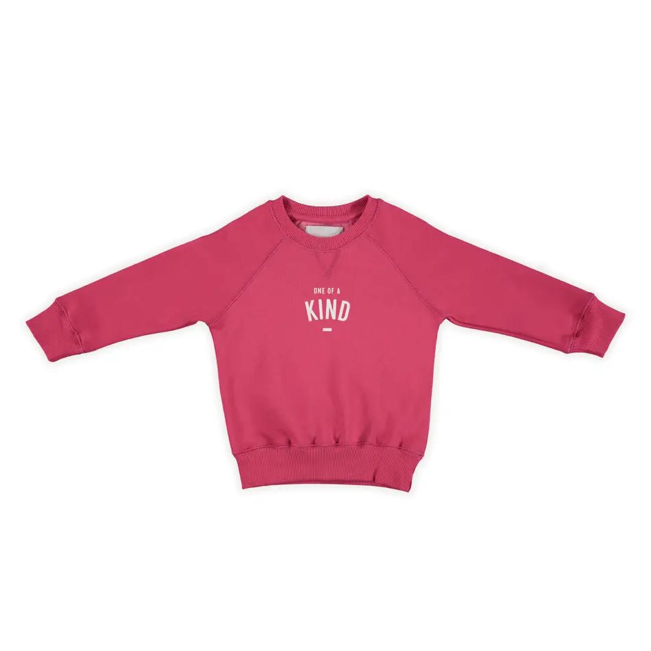 Bob & Blossom "One Of A Kind" Berry Red Sweatshirt - Tadpole