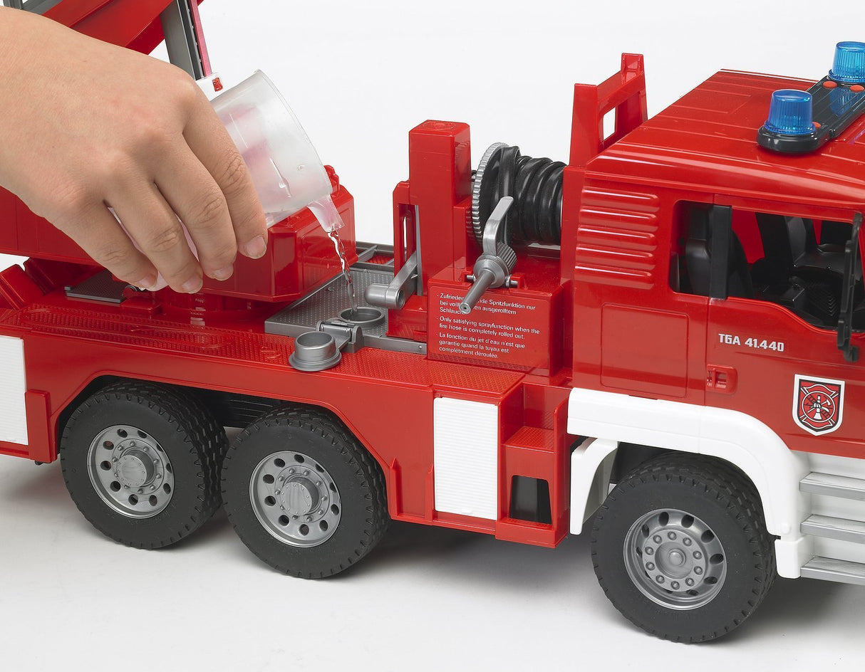 Bruder MAN TGA Fire Engine with Ladder, Water Pump and Light/Sound Module - Tadpole