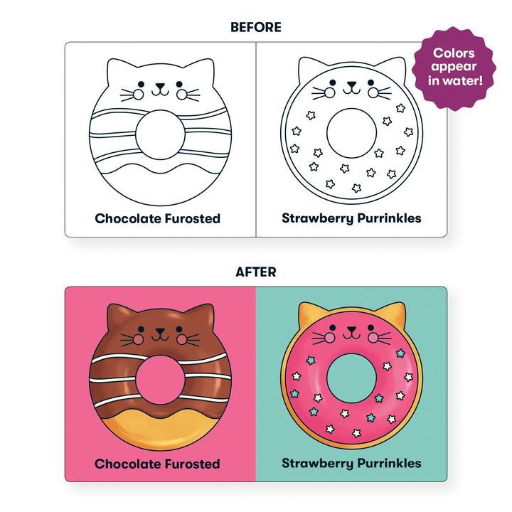 Cat Donuts Color Magic Bath Book - Tadpole