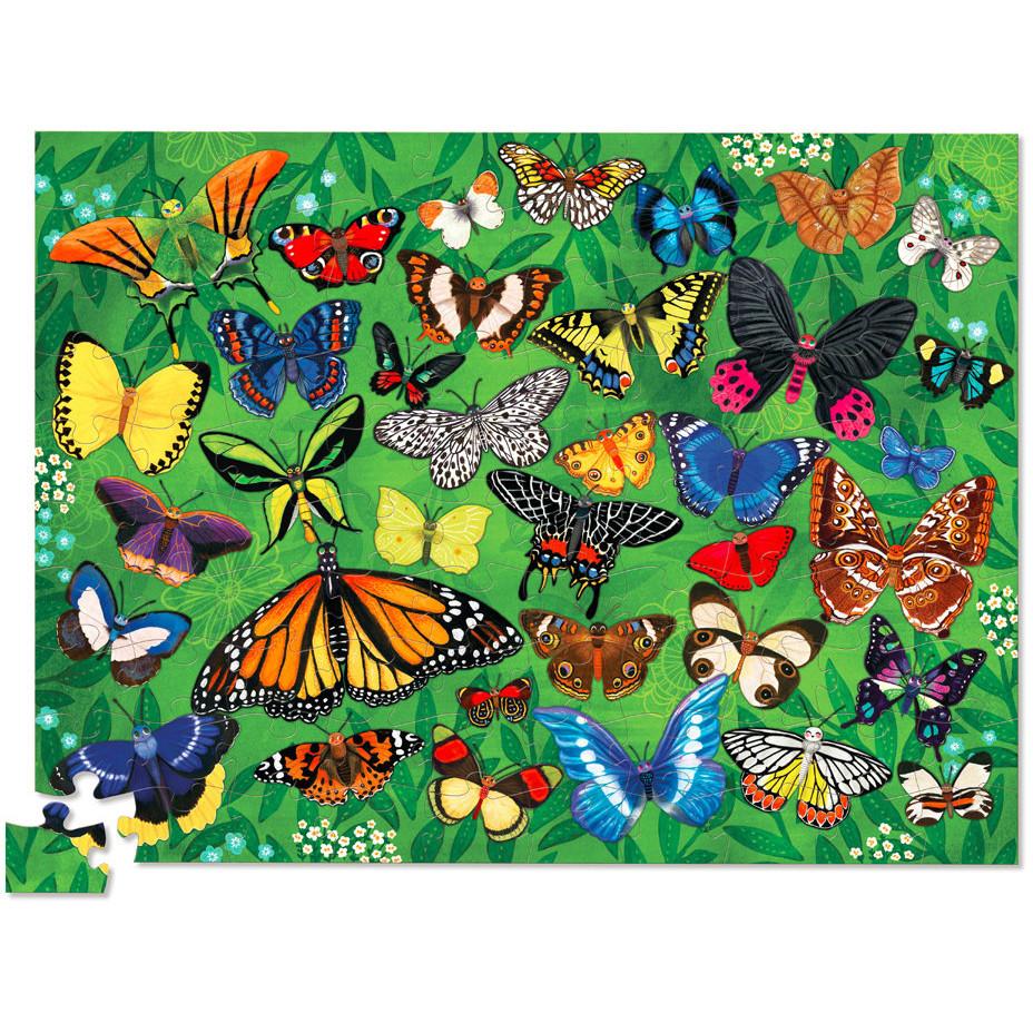 Crocodile Creek 36 Butterflies Puzzle (100 Pieces) - Tadpole