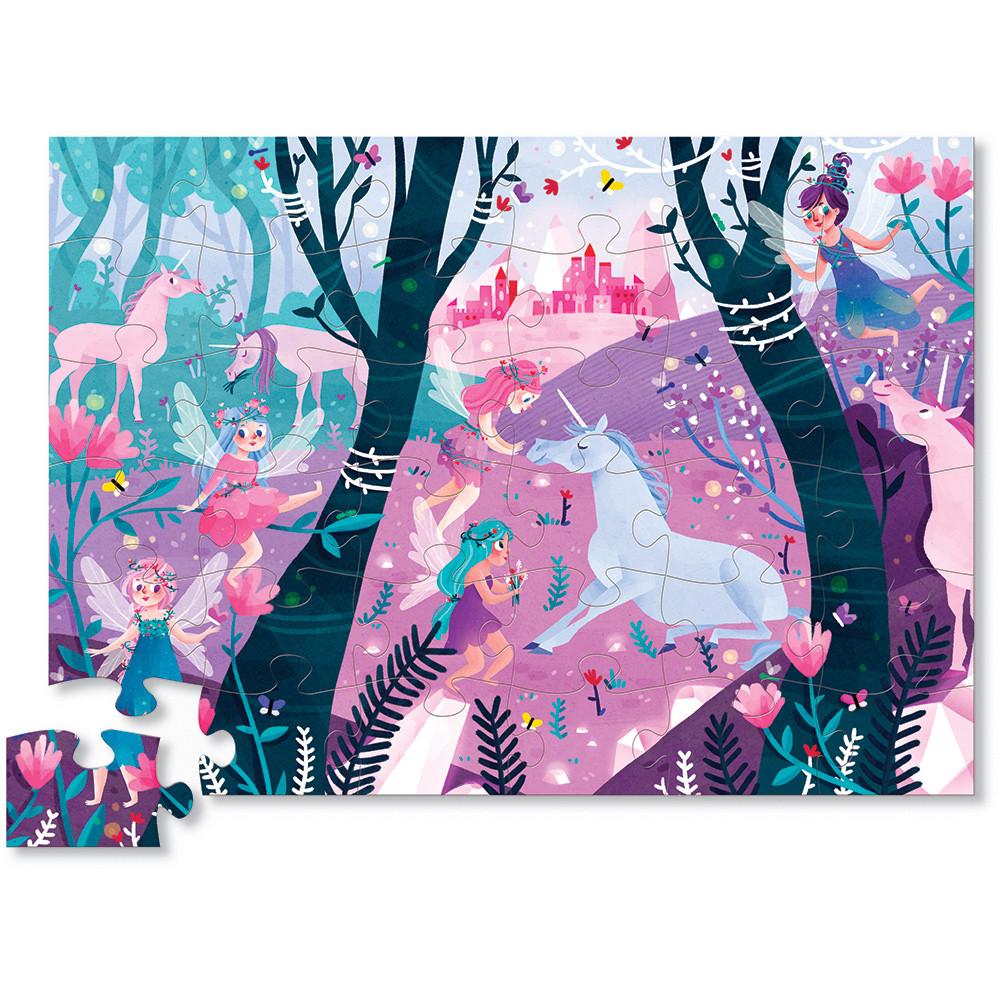 Crocodile Creek Classic Floor Puzzle Unicorn Forest - Tadpole
