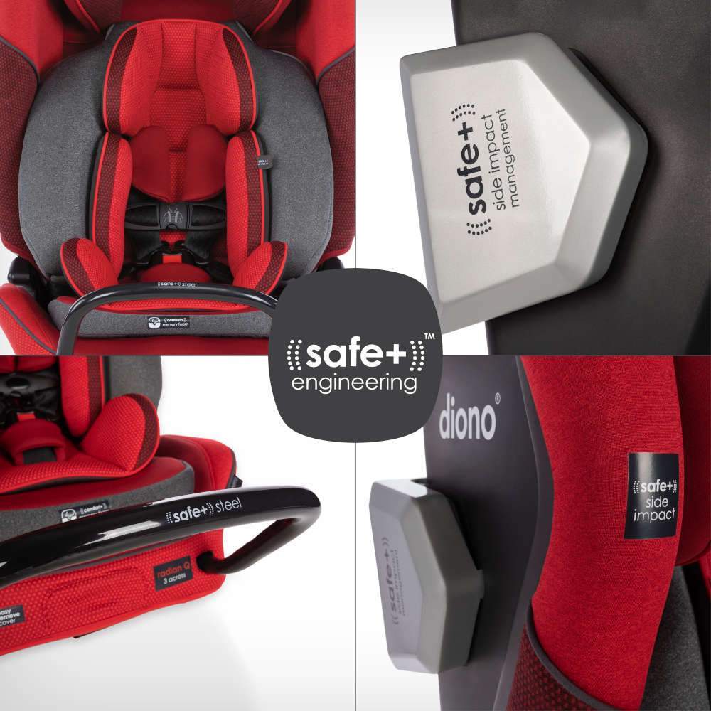 Diono Radian 3QXT Ultimate 3-Across All-in-One Convertible Car Seat - Tadpole