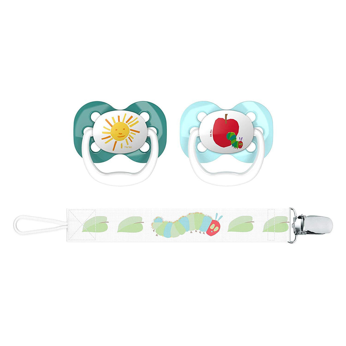 Dr. Brown's Eric Carle Pacifier & Clip Set - Tadpole