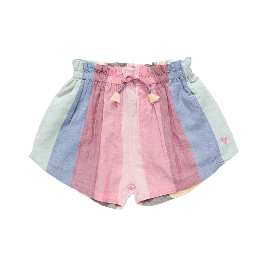 Girls Theodore Short - Multi Wide Stripe - Tadpole