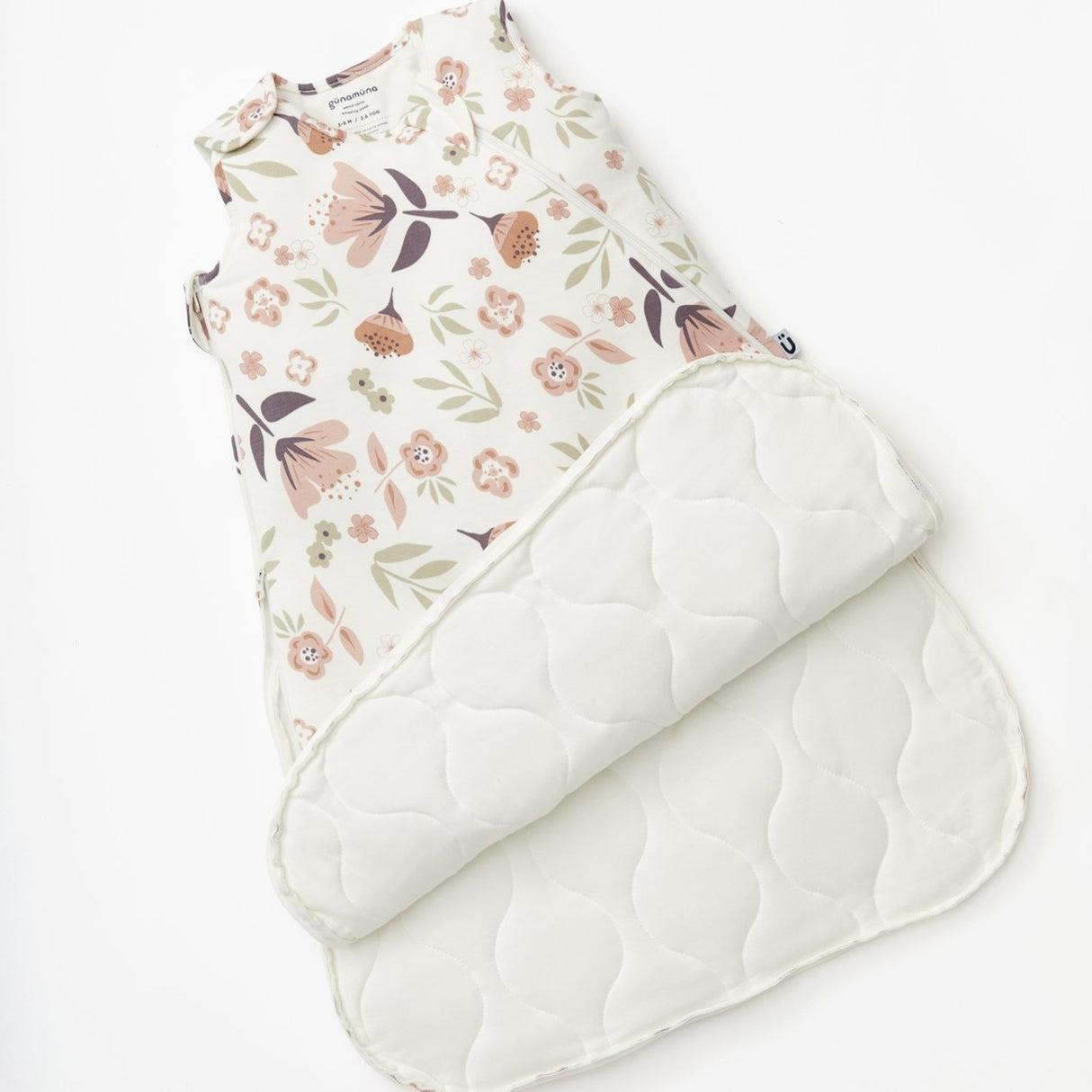 Günamüna Sleep Bag Premium Duvet 2.6 Tog - Blooms - Tadpole
