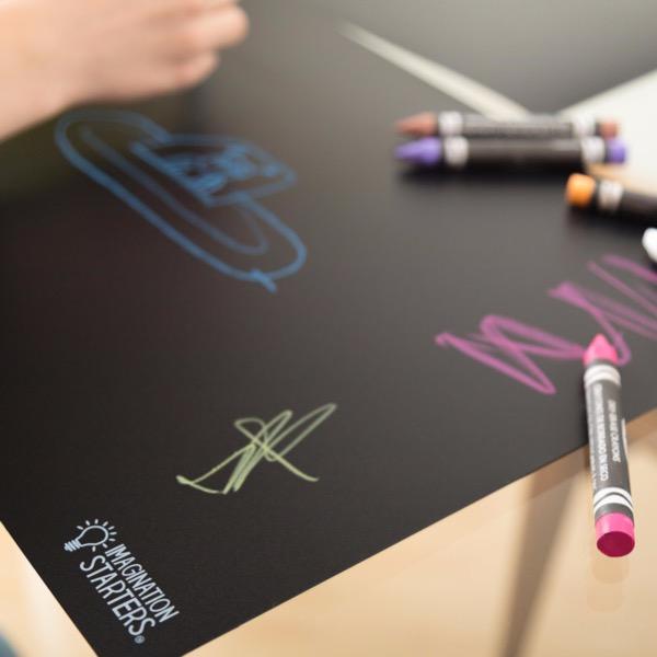 Imagination Starters Chalkboard Plain Placemat - Set of 4 - Tadpole